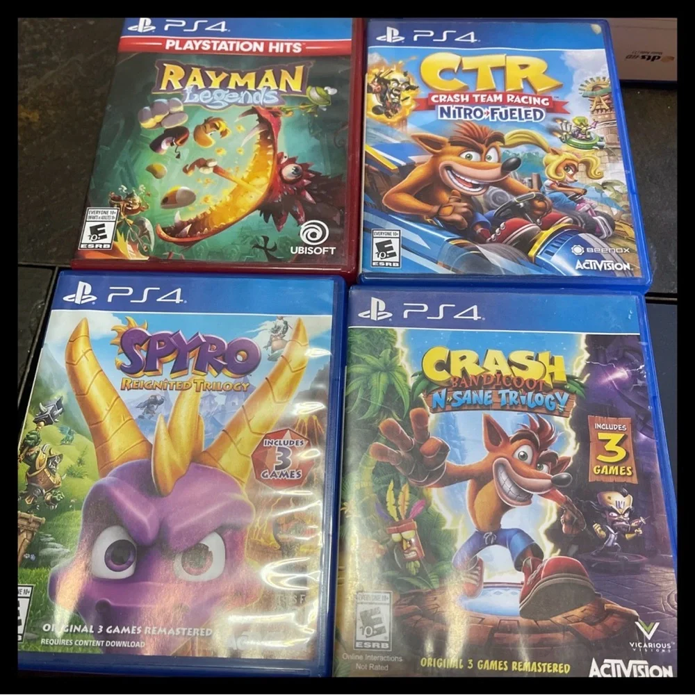 PS4 1TB – Lightly Used – Includes Controller & All Cables And Four Games